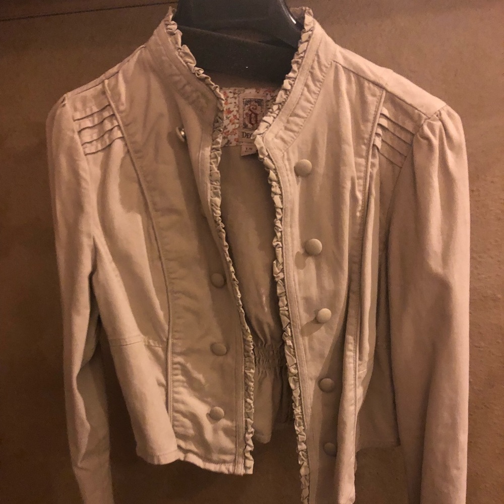 Cropped military style jacket